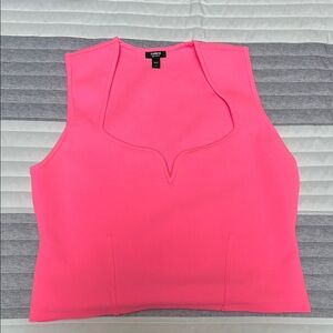 Express Women's Hot Pink Sleeveless Top